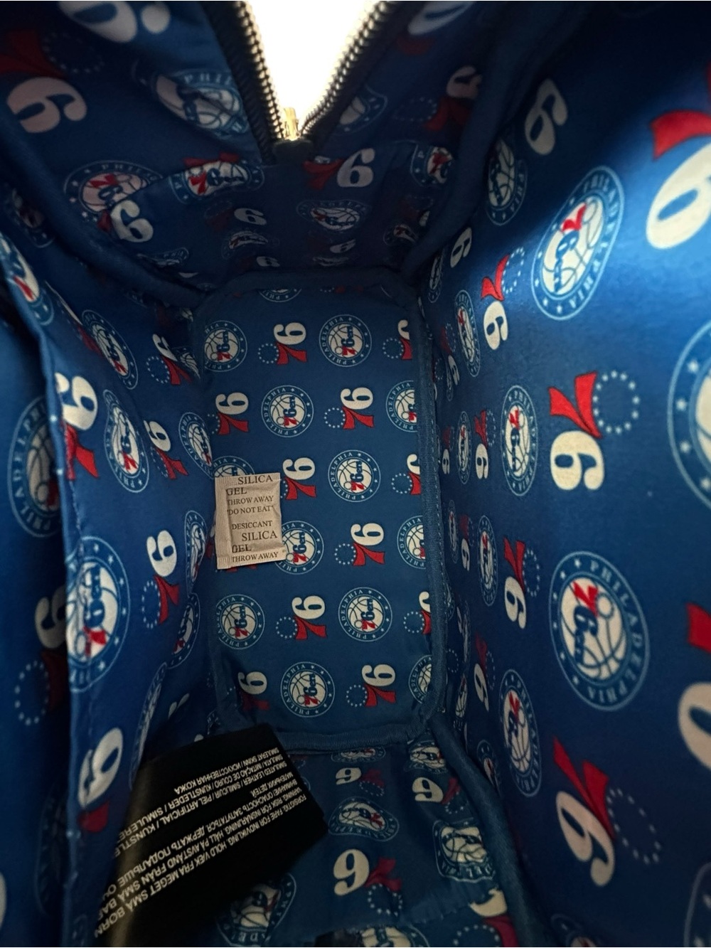 Loungefly NBA Philadelphia 76ers Mini Backpack Basketball Grain NWT - Picture 11 of 15